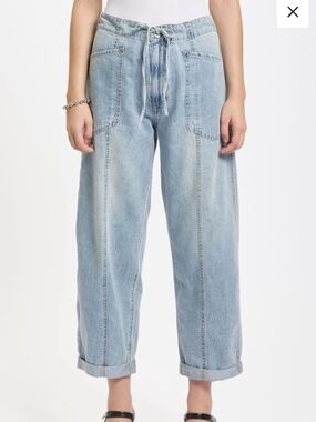 DAZE Villa Drawstring Ankle Straight Leg Jeans size 29 new with tags